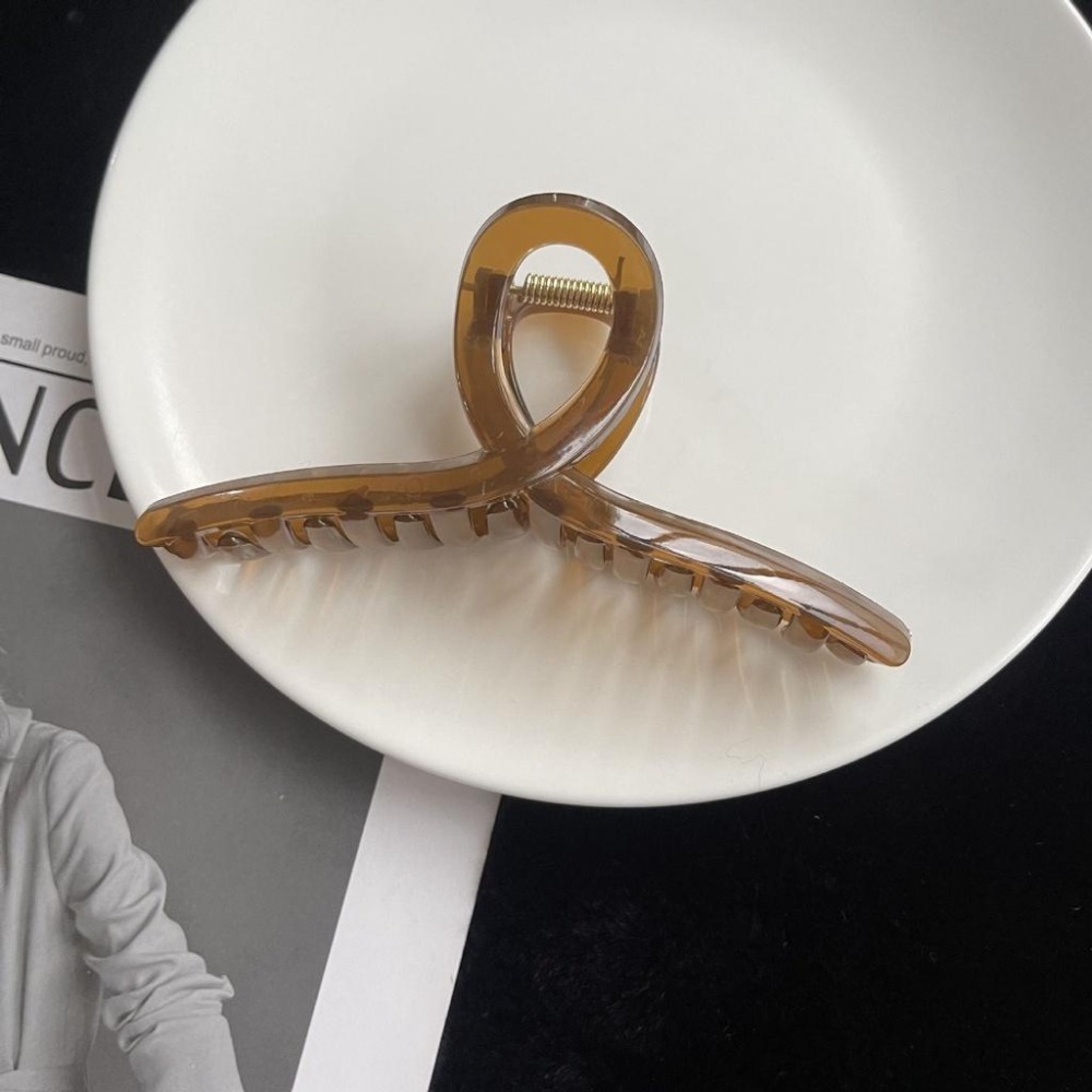 台灣現貨 韓風復古大抓夾 果凍夾 鯊魚夾 簡約抓夾-細節圖3