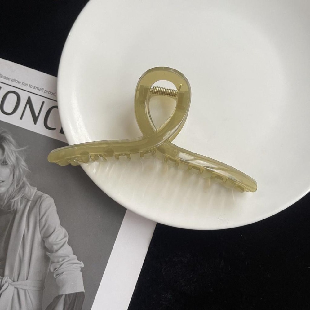 台灣現貨 韓風復古大抓夾 果凍夾 鯊魚夾 簡約抓夾-細節圖6