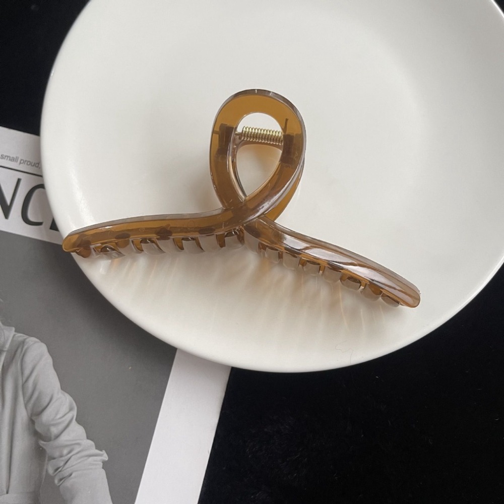 台灣現貨 韓風復古大抓夾 果凍夾 鯊魚夾 簡約抓夾-規格圖7