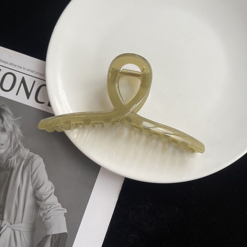 台灣現貨 韓風復古大抓夾 果凍夾 鯊魚夾 簡約抓夾-規格圖7