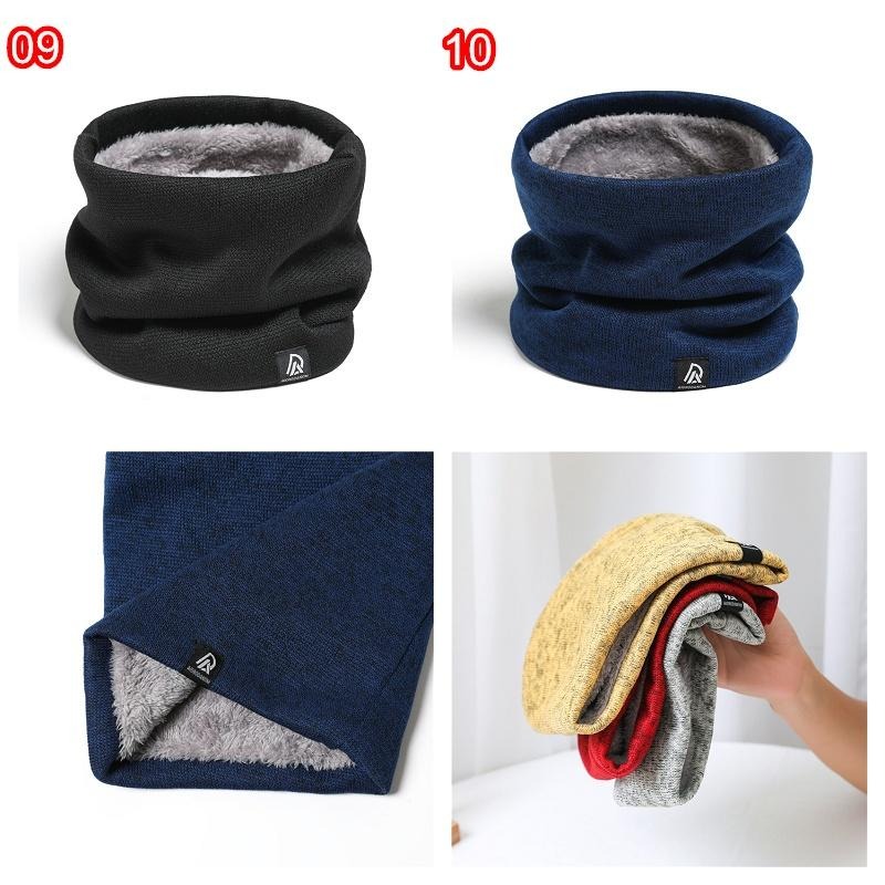 台灣現貨 成人針織加絨脖套 圍脖 高領毛線脖套 10色可選-細節圖5