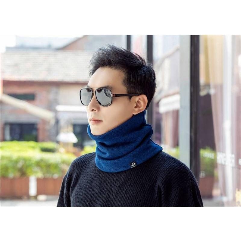 台灣現貨 成人針織加絨脖套 圍脖 高領毛線脖套 10色可選-細節圖7