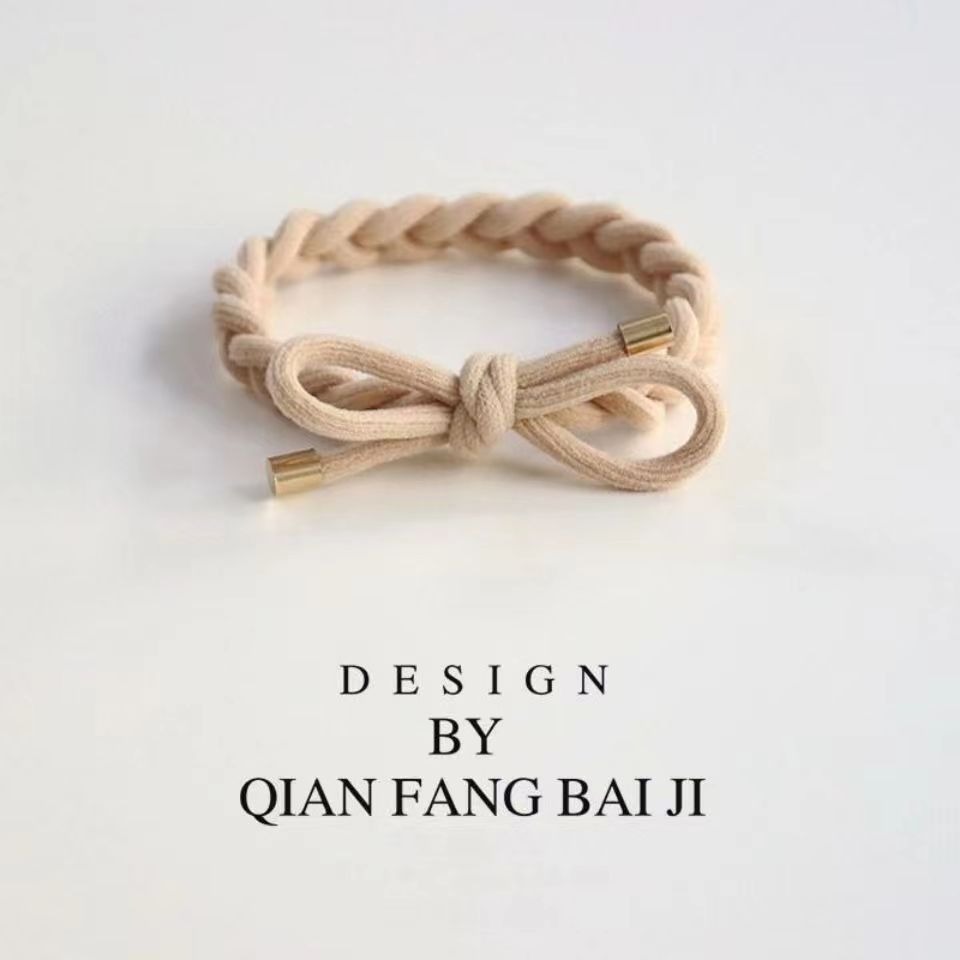 韓版小清新蝴蝶結髮圈 百搭 馬尾髮圈 髮繩 辮子髮圈 FA022-規格圖9