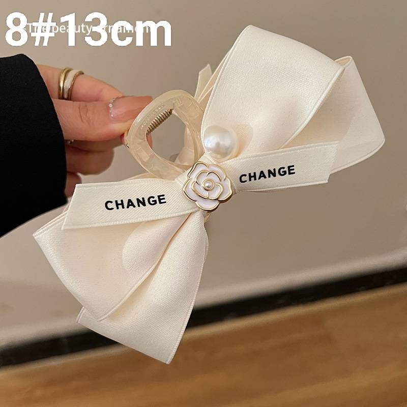 8#白色白花鯊魚夾(13cm)