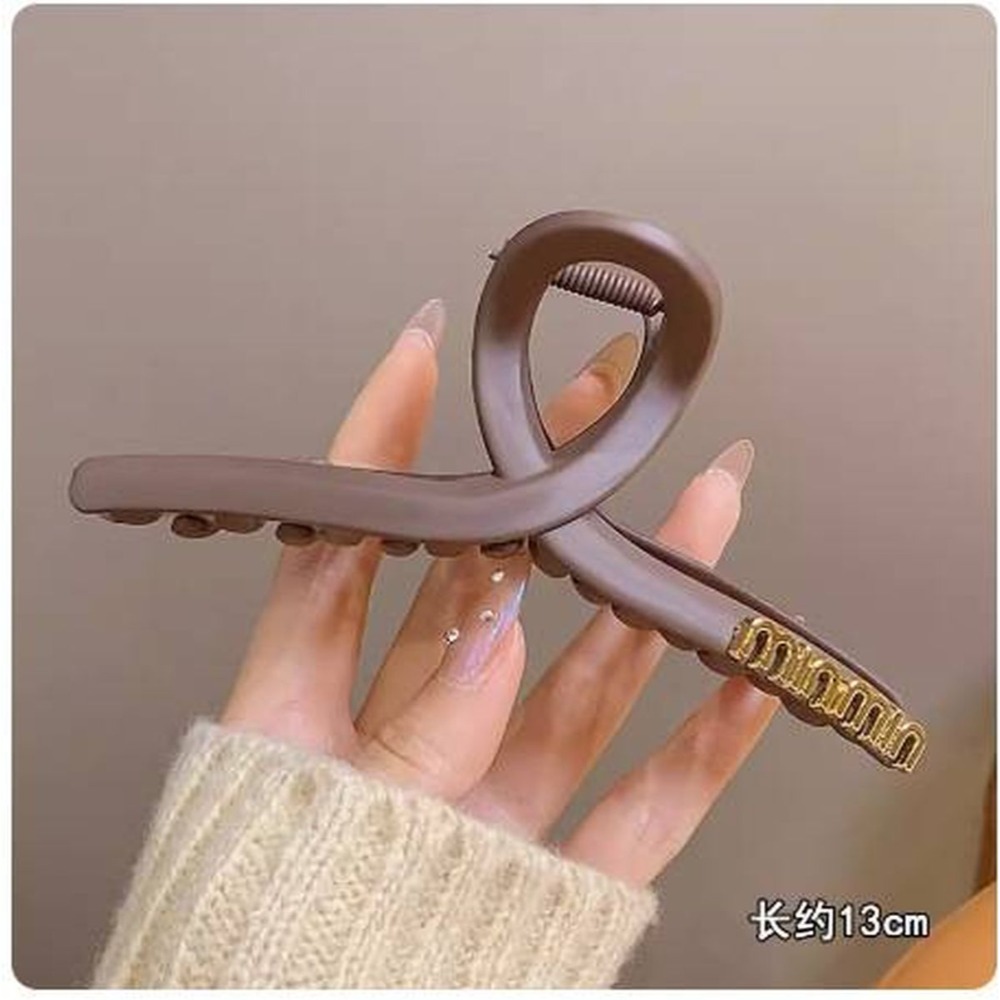 台灣現貨 FA007黑色磨砂愛心大抓夾 鯊魚抓夾-規格圖7