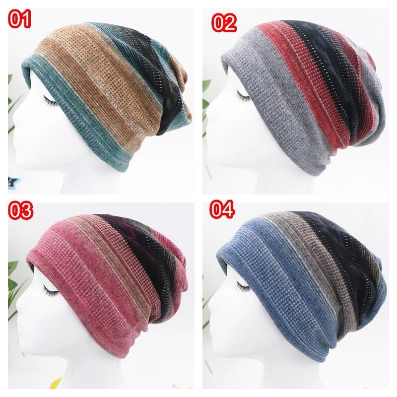 台灣現貨 WA014 仿羊絨多功能圍脖 帽子 民族風 月子帽-細節圖2