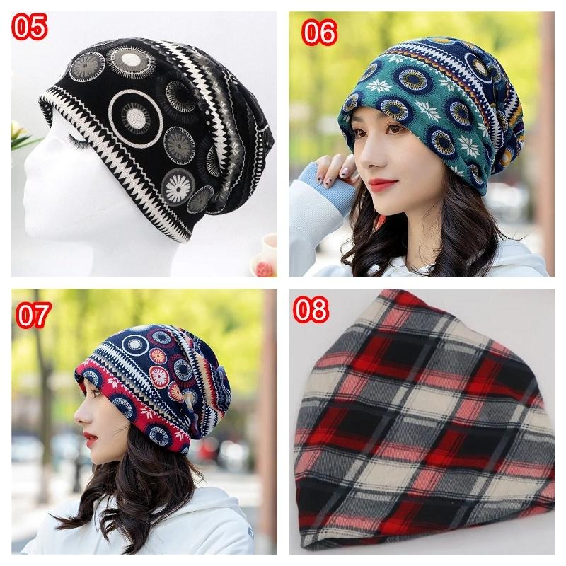 台灣現貨 WA014 仿羊絨多功能圍脖 帽子 民族風 月子帽-細節圖3