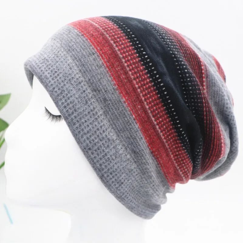 台灣現貨 WA014 仿羊絨多功能圍脖 帽子 民族風 月子帽-規格圖5