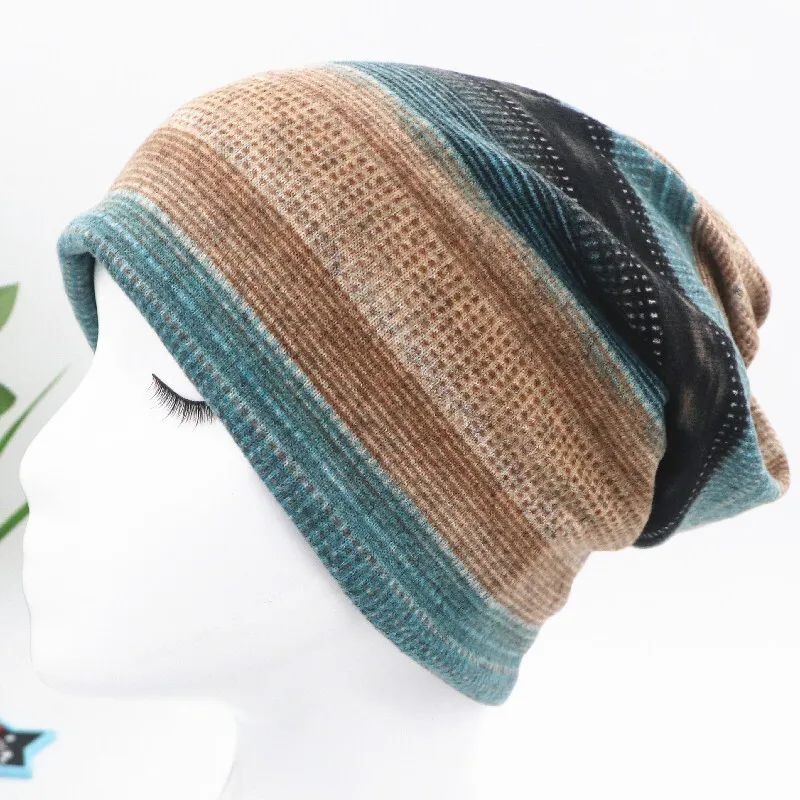 台灣現貨 WA014 仿羊絨多功能圍脖 帽子 民族風 月子帽-規格圖5