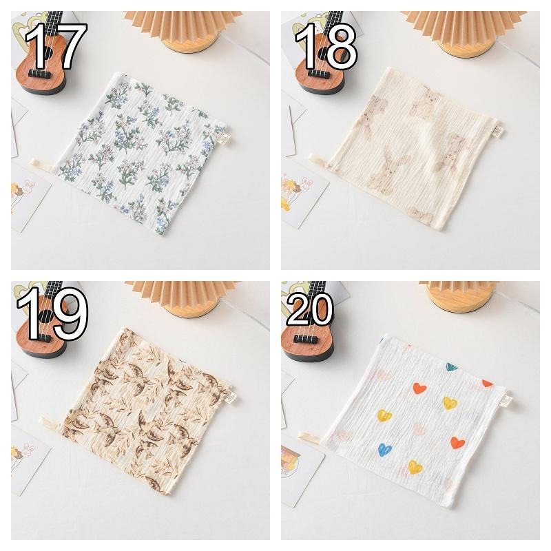 商檢合格 純棉小方巾 紗布手帕 幼稚園有掛鉤手帕 可挑款-細節圖6