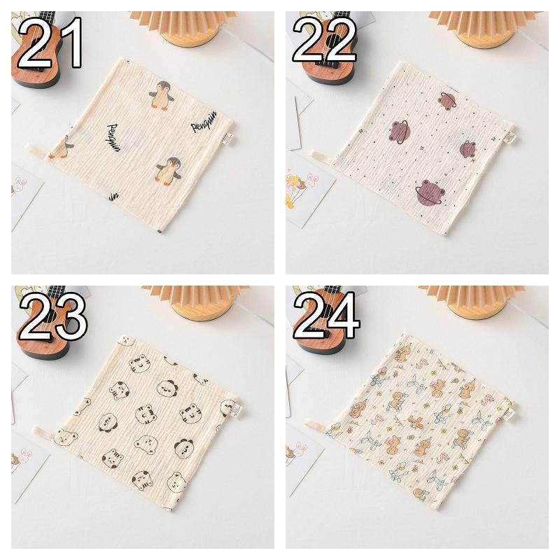 商檢合格 純棉小方巾 紗布手帕 幼稚園有掛鉤手帕 可挑款-細節圖7