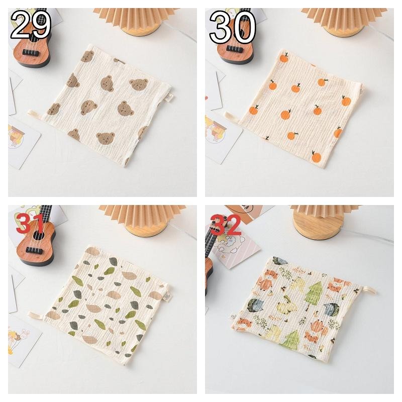 商檢合格 純棉小方巾 紗布手帕 幼稚園有掛鉤手帕 可挑款-細節圖9