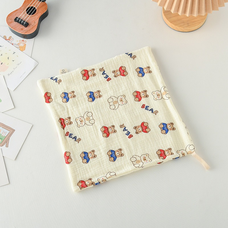 商檢合格 純棉小方巾 紗布手帕 幼稚園有掛鉤手帕 可挑款-規格圖9