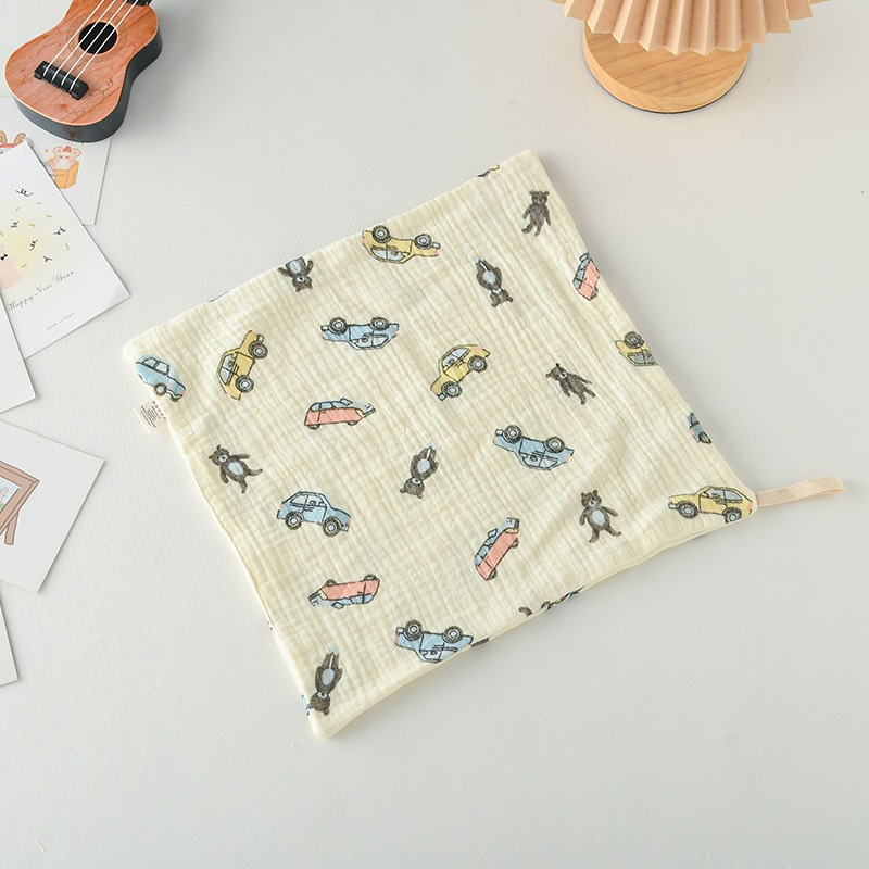 商檢合格 純棉小方巾 紗布手帕 幼稚園有掛鉤手帕 可挑款-規格圖9