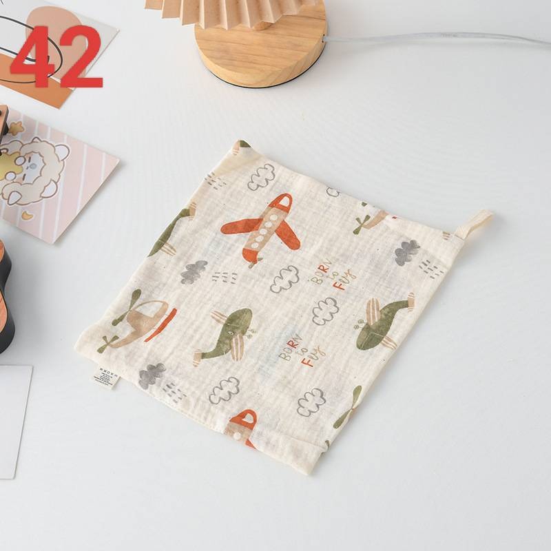 商檢合格 純棉小方巾 紗布手帕 幼稚園有掛鉤手帕 可挑款-規格圖9