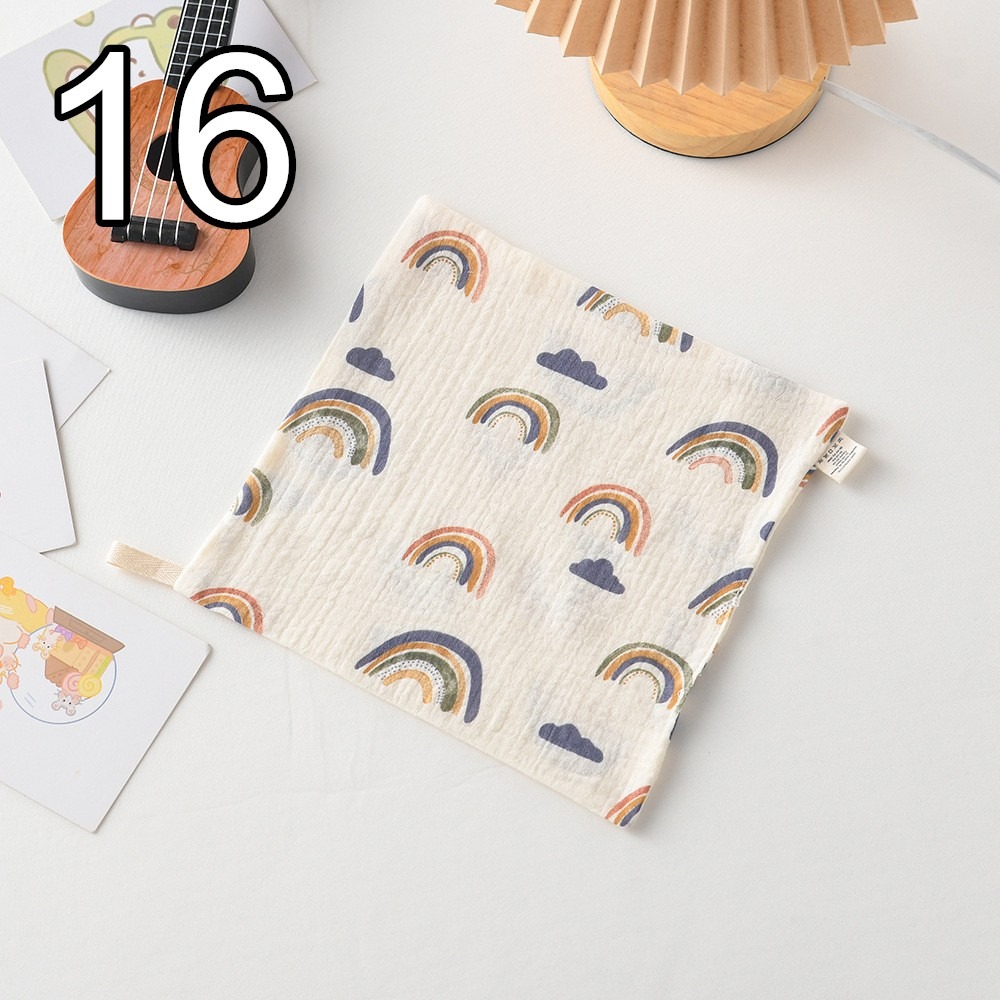 商檢合格 純棉小方巾 紗布手帕 幼稚園有掛鉤手帕 可挑款-規格圖9