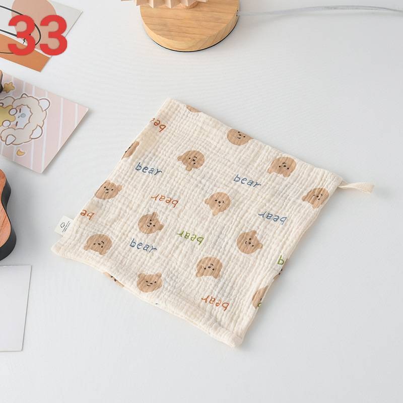 商檢合格 純棉小方巾 紗布手帕 幼稚園有掛鉤手帕 可挑款-規格圖9