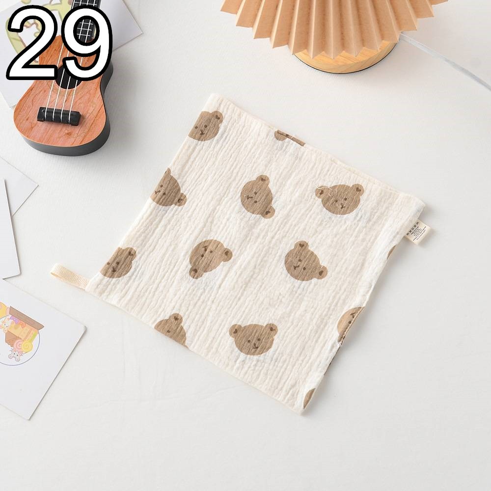 商檢合格 純棉小方巾 紗布手帕 幼稚園有掛鉤手帕 可挑款-規格圖9