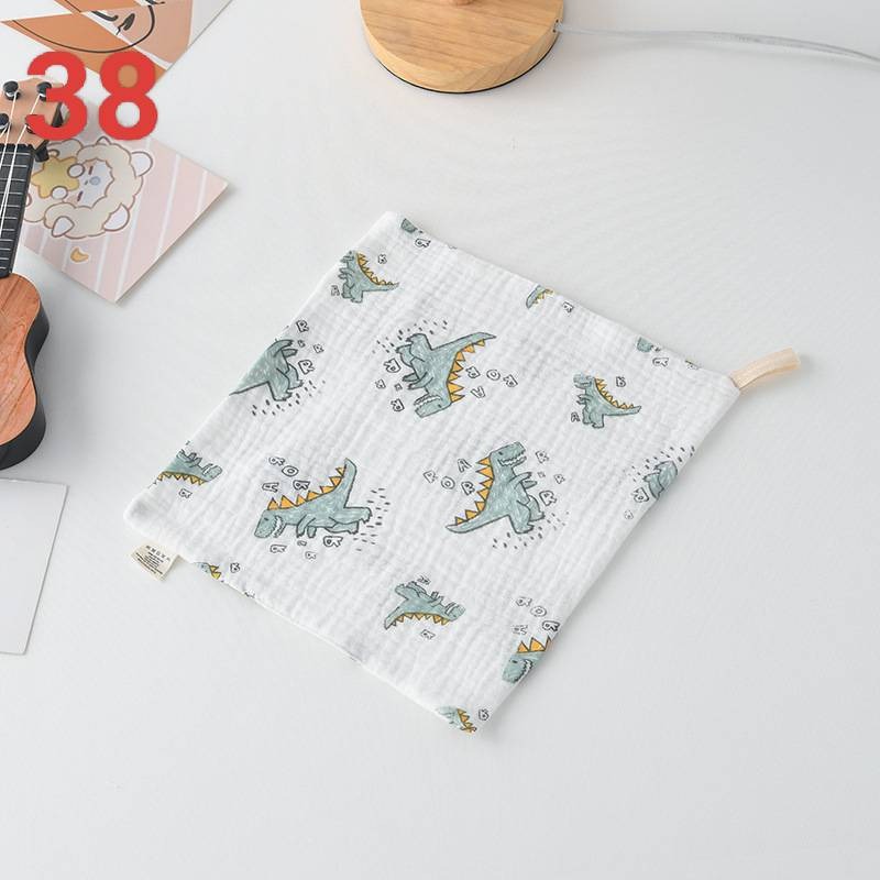 商檢合格 純棉小方巾 紗布手帕 幼稚園有掛鉤手帕 可挑款-規格圖9