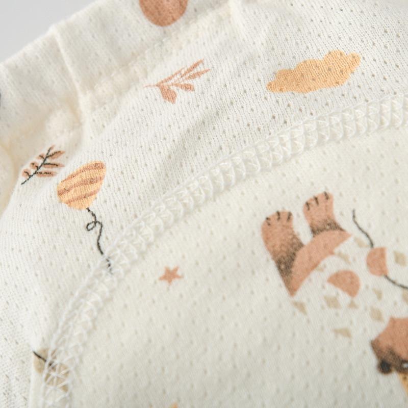 商檢合格 INS風網眼學習褲 洞洞學習褲 韓版全棉學習褲 4層紗學習褲-細節圖6