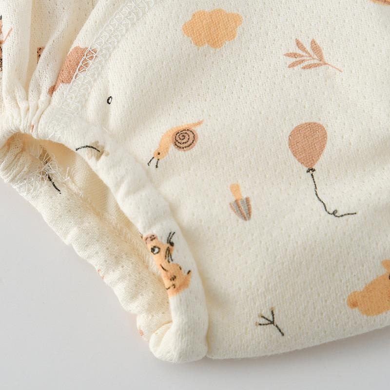 商檢合格 INS風網眼學習褲 洞洞學習褲 韓版全棉學習褲 4層紗學習褲-細節圖7