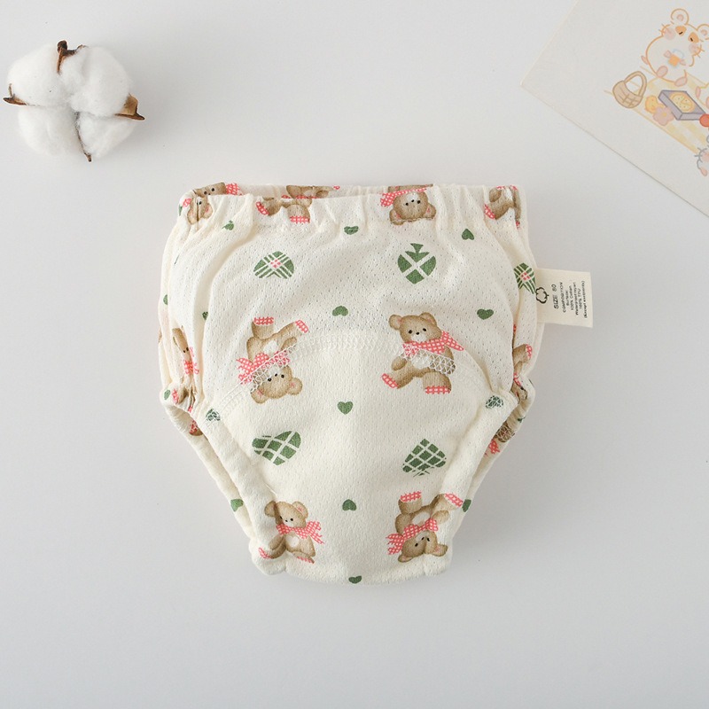 商檢合格 INS風網眼學習褲 洞洞學習褲 韓版全棉學習褲 4層紗學習褲-規格圖8