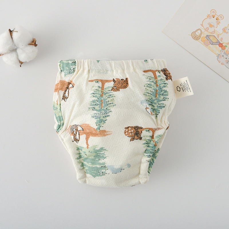 商檢合格 INS風網眼學習褲 洞洞學習褲 韓版全棉學習褲 4層紗學習褲-規格圖8