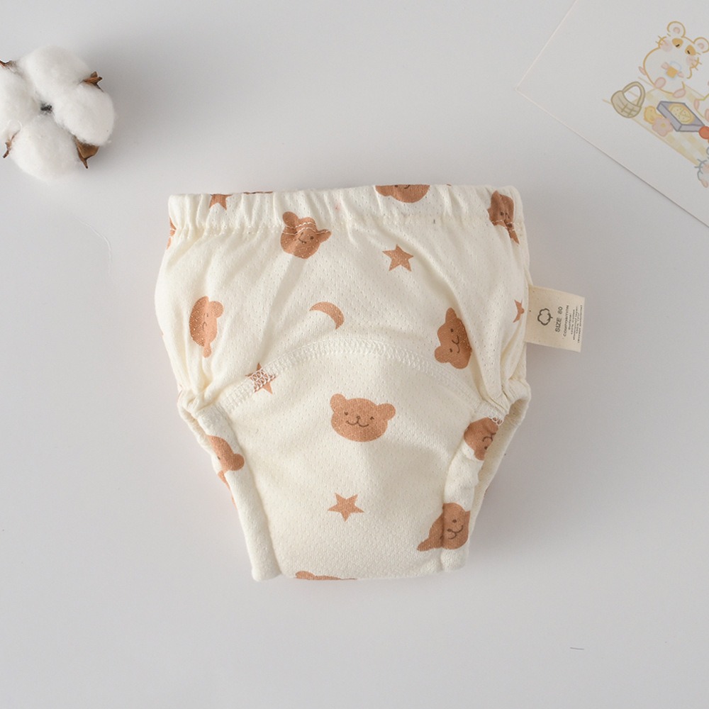 商檢合格 INS風網眼學習褲 洞洞學習褲 韓版全棉學習褲 4層紗學習褲-規格圖8