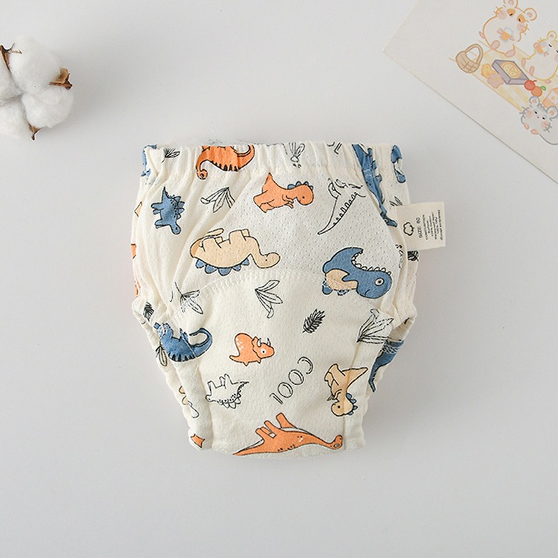 商檢合格 INS風網眼學習褲 洞洞學習褲 韓版全棉學習褲 4層紗學習褲-規格圖8