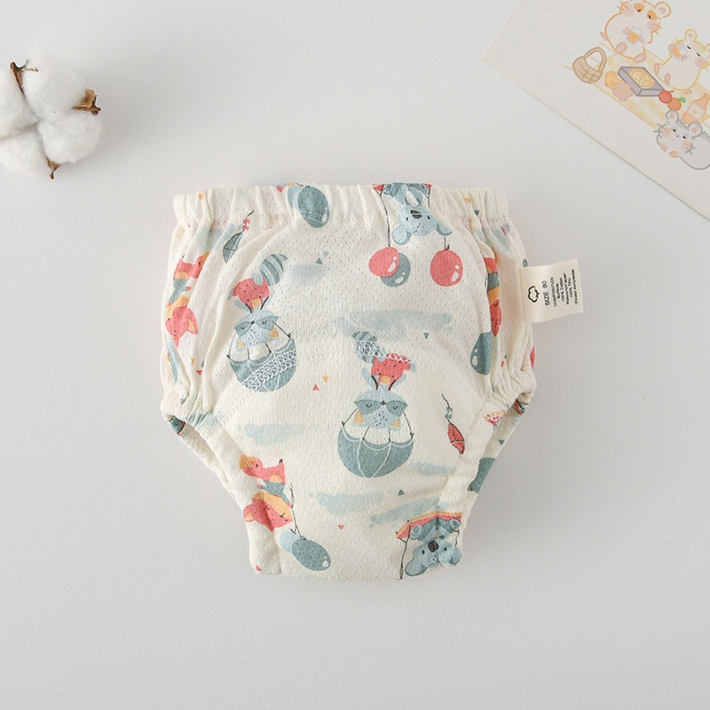 商檢合格 INS風網眼學習褲 洞洞學習褲 韓版全棉學習褲 4層紗學習褲-規格圖8