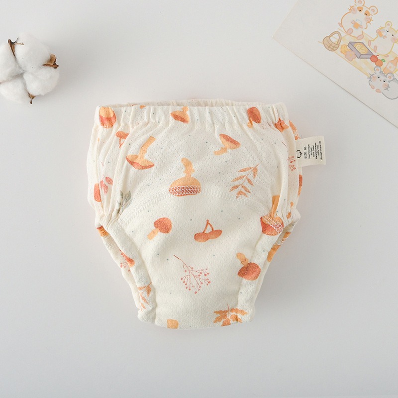 商檢合格 INS風網眼學習褲 洞洞學習褲 韓版全棉學習褲 4層紗學習褲-規格圖8