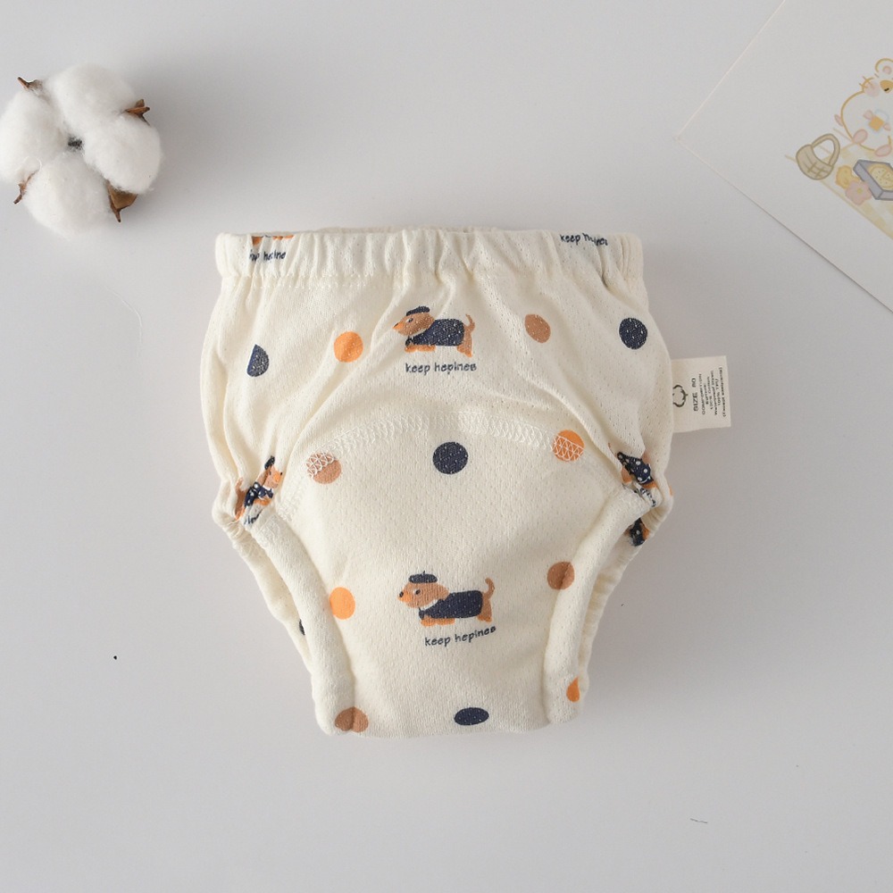 商檢合格 INS風網眼學習褲 洞洞學習褲 韓版全棉學習褲 4層紗學習褲-規格圖8