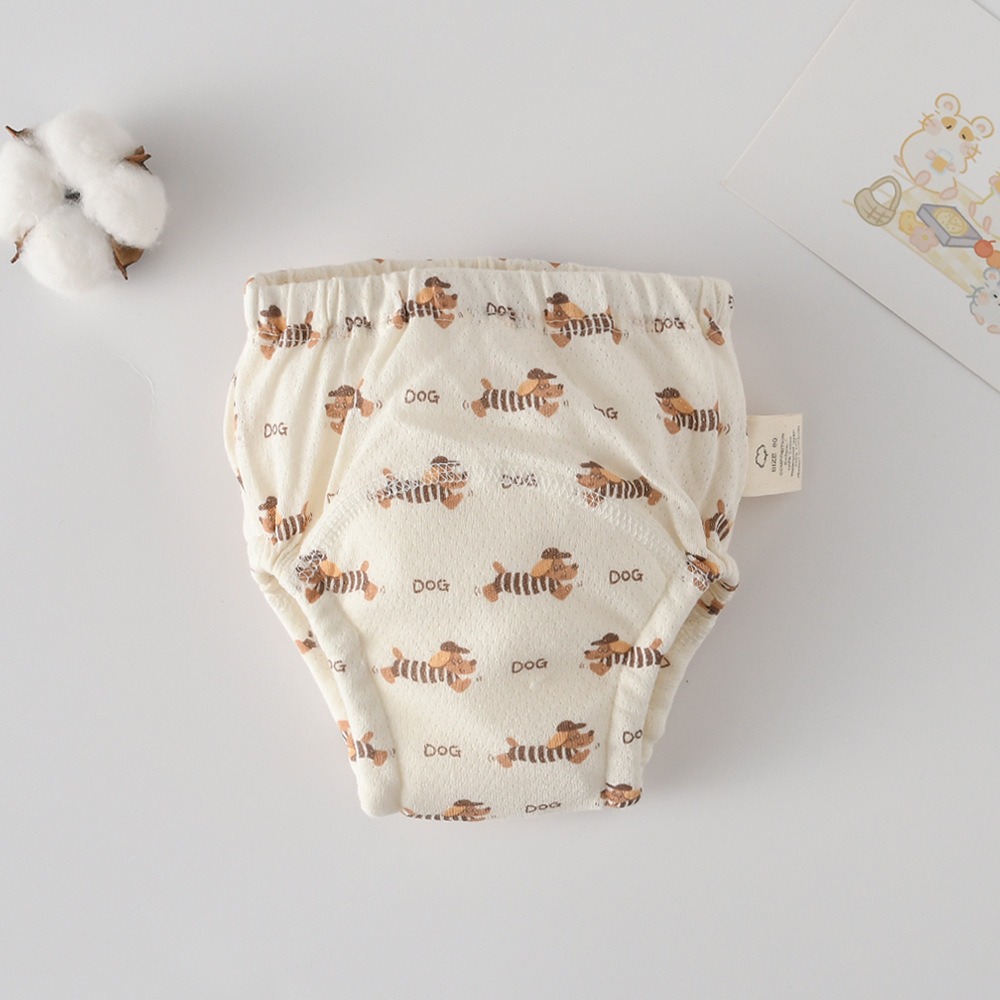 商檢合格 INS風網眼學習褲 洞洞學習褲 韓版全棉學習褲 4層紗學習褲-規格圖8