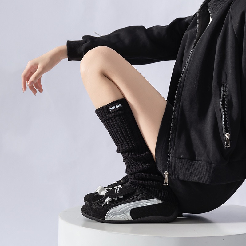 女大人miu堆堆襪套 ins風長筒襪套 秋冬襪套 保暖襪套 WA030-規格圖8