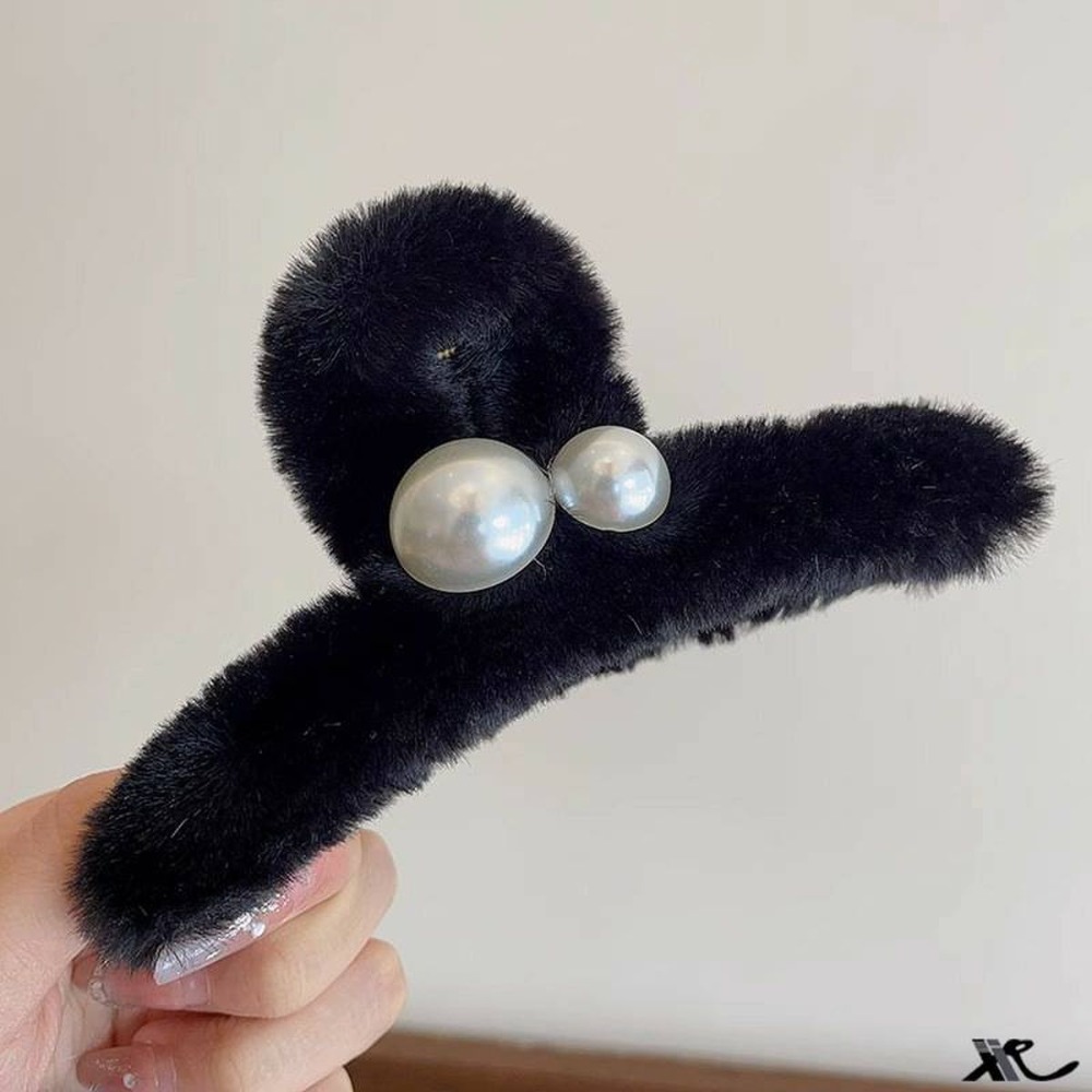 台灣現貨 FA010毛絨珍珠大夾 毛絨鯊魚抓夾-規格圖9