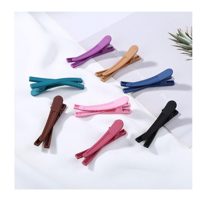 網紅瀏海夾 糖果色交叉邊夾 韓風一字夾 磨砂髮夾 台灣現貨供應 FA050-細節圖4