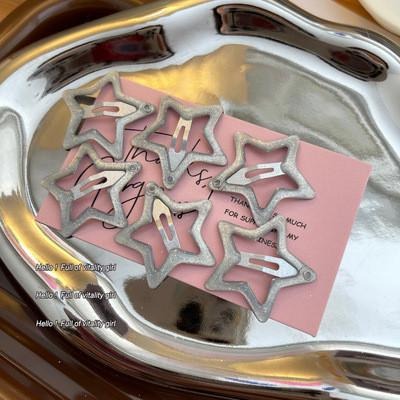 小星星BB髮夾 甜酷側邊瀏海髮夾 瀏海夾 2色可選-細節圖3