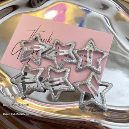 小星星BB髮夾 甜酷側邊瀏海髮夾 瀏海夾 2色可選-細節圖4