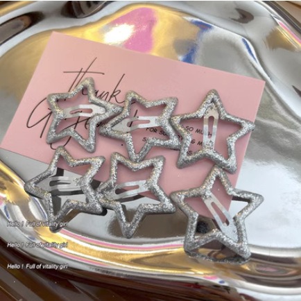 小星星BB髮夾 甜酷側邊瀏海髮夾 瀏海夾 2色可選-規格圖5