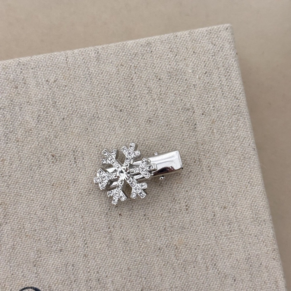 聖誕髮夾 雪花髮夾 側邊夾 瀏海夾 節日閃鑽髮夾 FA060-規格圖6