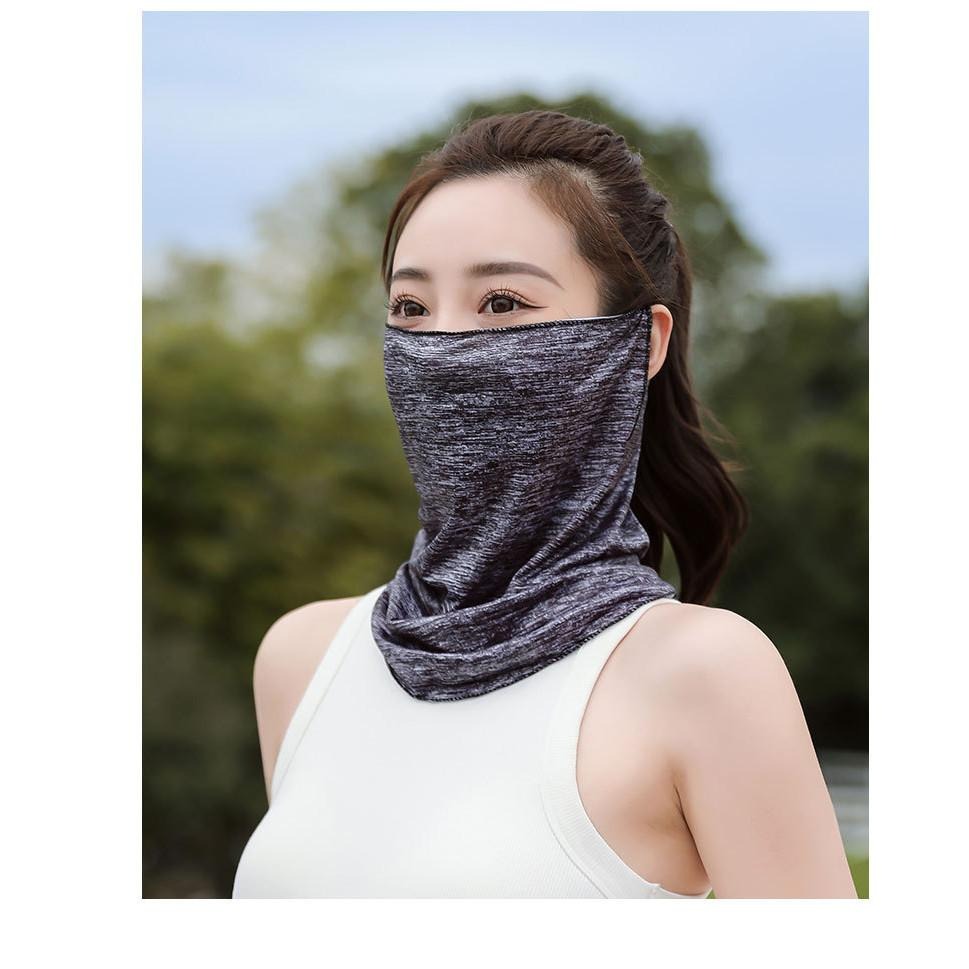 防曬掛耳面罩 冰絲騎行面罩 夏季男女都合適 護頸套 護脖套-細節圖7