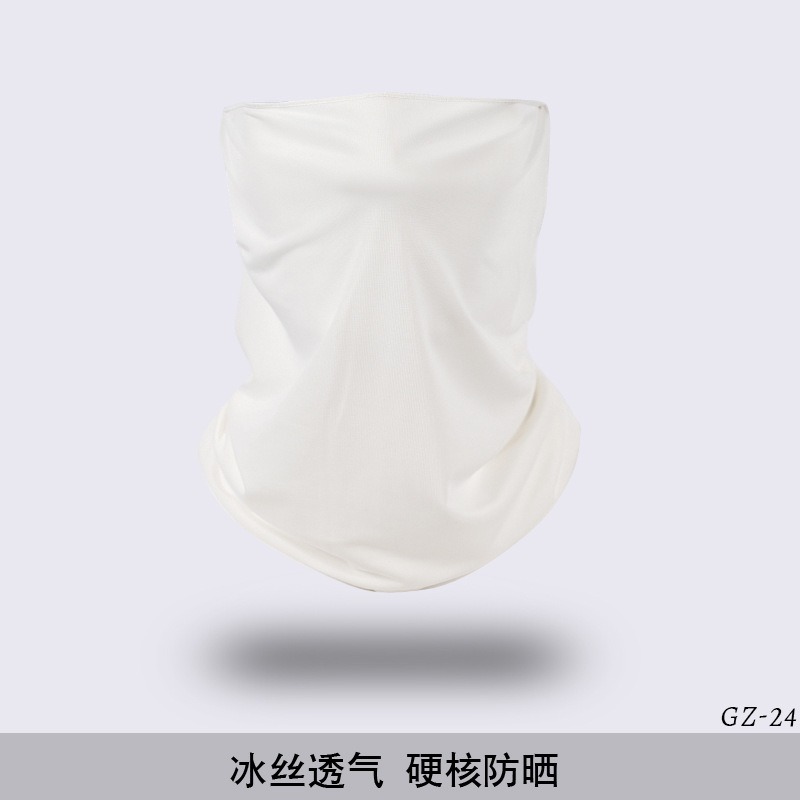 防曬掛耳面罩 冰絲騎行面罩 夏季男女都合適 護頸套 護脖套-規格圖7