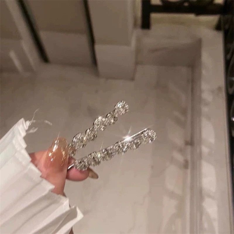 水鑽太陽花髮夾 花朵一字夾 瀏海夾 髮飾邊夾 台灣現貨-規格圖4