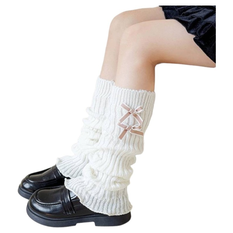 蝴蝶結襪套 毛絨球球襪套 造型襪套 保暖襪套 秋冬襪套 WA023-規格圖9