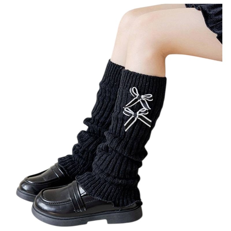 蝴蝶結襪套 毛絨球球襪套 造型襪套 保暖襪套 秋冬襪套 WA023-規格圖9