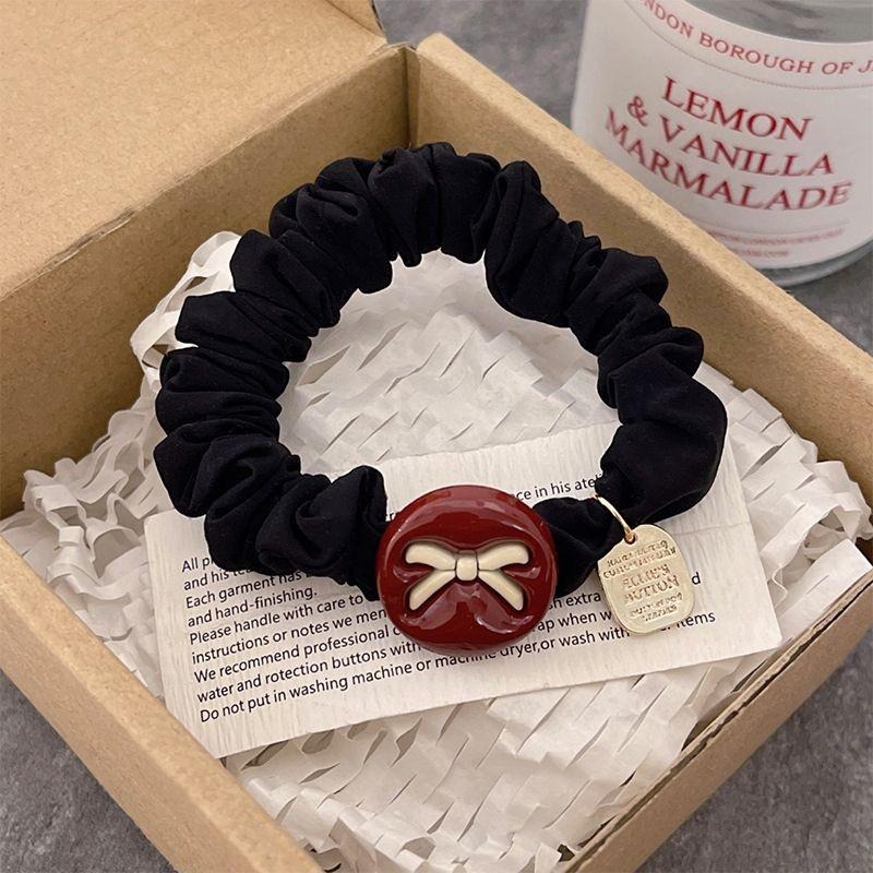 合金配件大腸髪圈 黑色髪圈 髪繩 4款可選 FA055-細節圖2