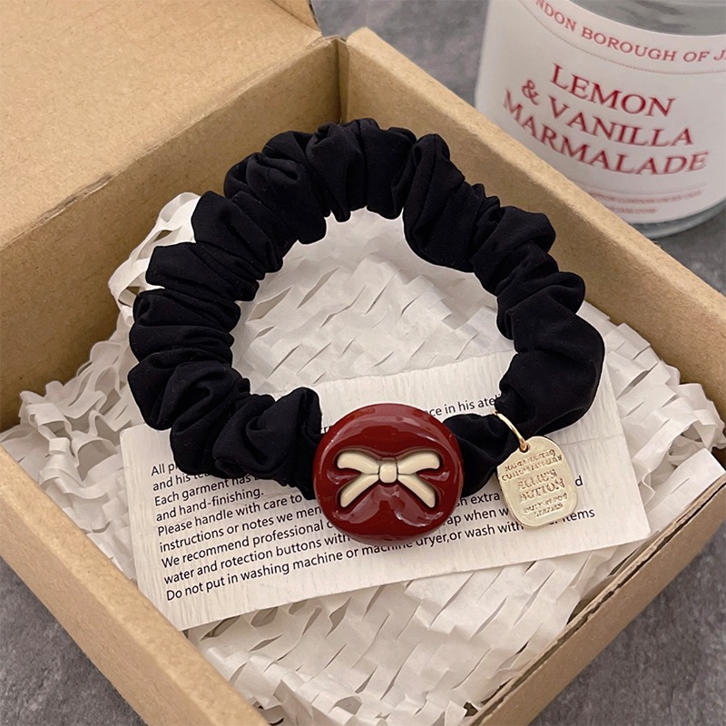 合金配件大腸髪圈 黑色髪圈 髪繩 4款可選 FA055-規格圖7