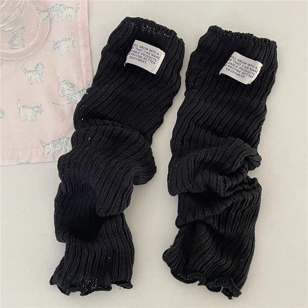 布標春夏薄襪套 堆堆襪套 馬卡龍色襪套 裸空襪套 純色襪套-細節圖4