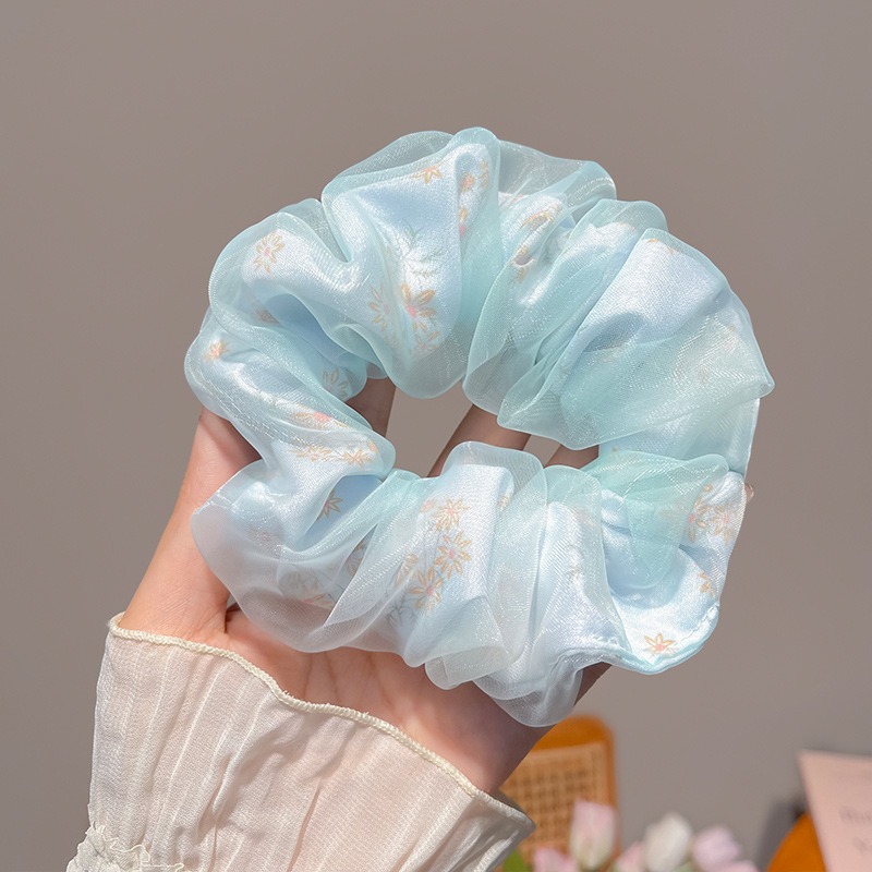 04-藍色碎花網紗