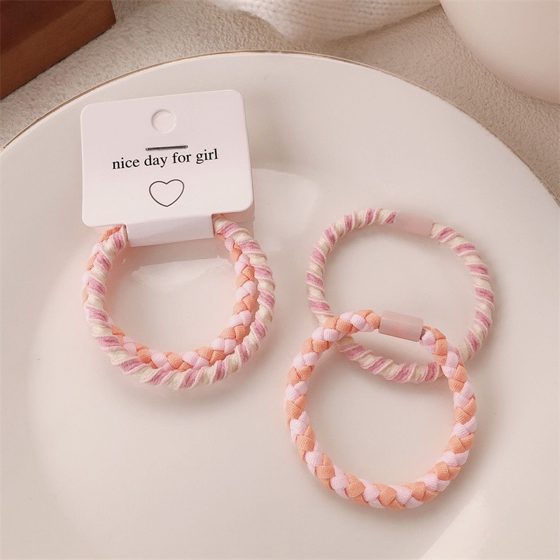 糖果色髮圈 春天色髮圈 粉嫩色髮繩 高彈力象皮繩 5色可選-規格圖9